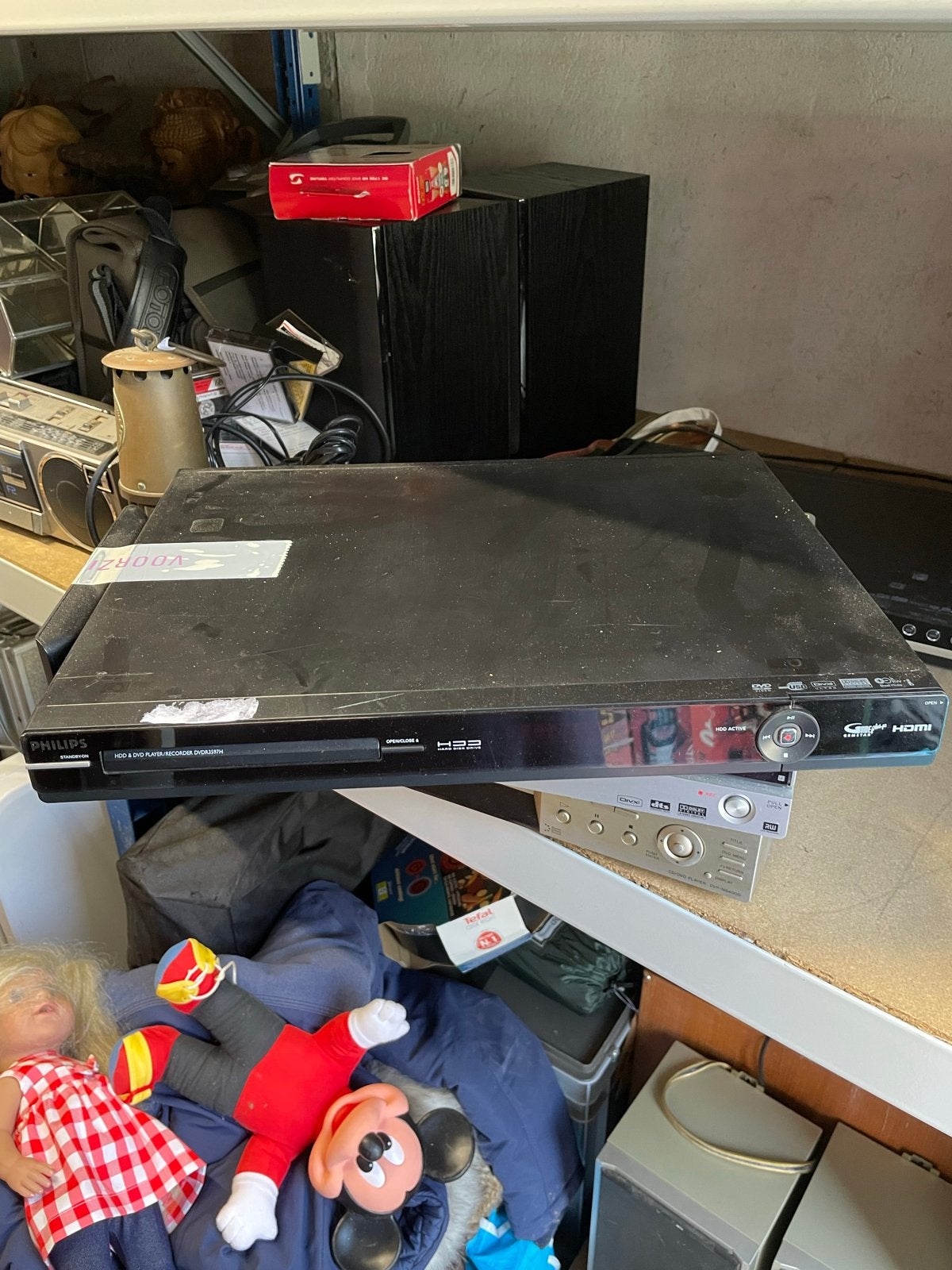 Philips HDD & DVD Player/Recorder DVDR3597H, Philips, Gebruikt, Met harddisk, Dvd-recorder