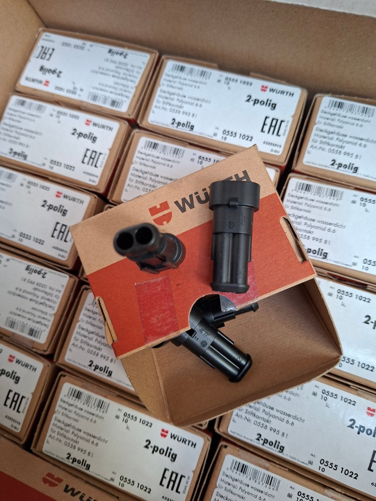 Wurth 2-polige waterdichte stekkers - Nieuw in doos, Ophalen of Verzenden, Nieuw, Universele onderdelen