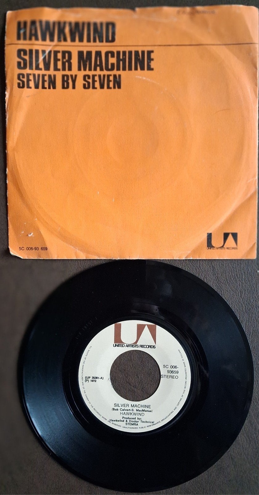 HAWKWIND. Vinyl single.  1972., Ophalen, Gebruikt, Cd of Plaat