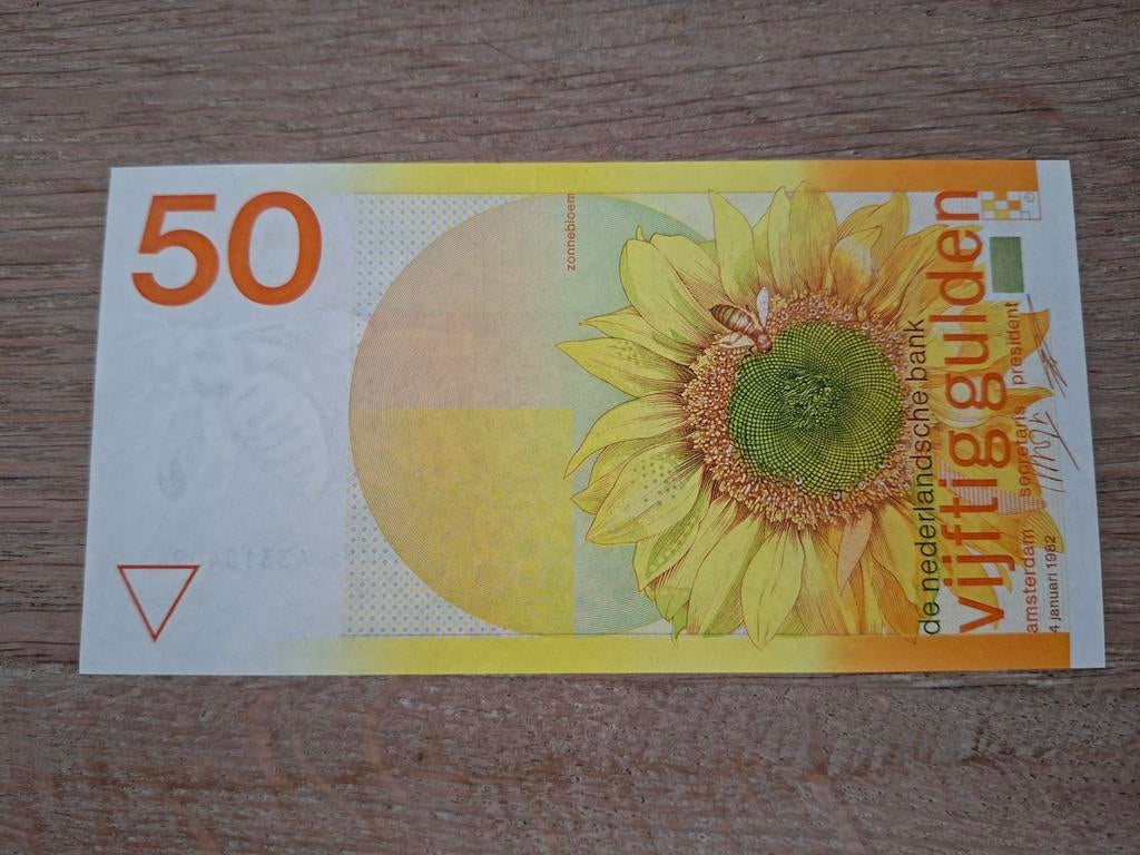Schitterende Gulden 1982 zonnebloem, Verzenden, 50 gulden, Los biljet