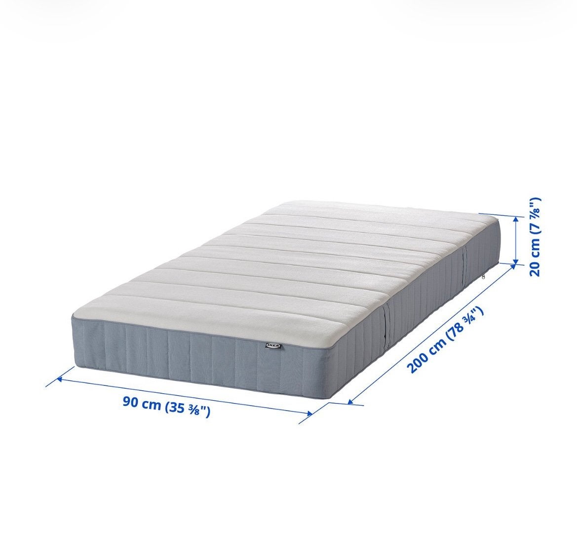 1 persoonsmatras, Ophalen, Zo goed als nieuw, Eenpersoons, 90 cm
