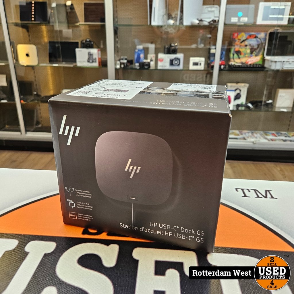 HP USB-C Dock G5 Docking - NEW, HP, Nieuw, Support@hp.com, 1501 Page Mill Road
Palo Alto, CA 94304
USA