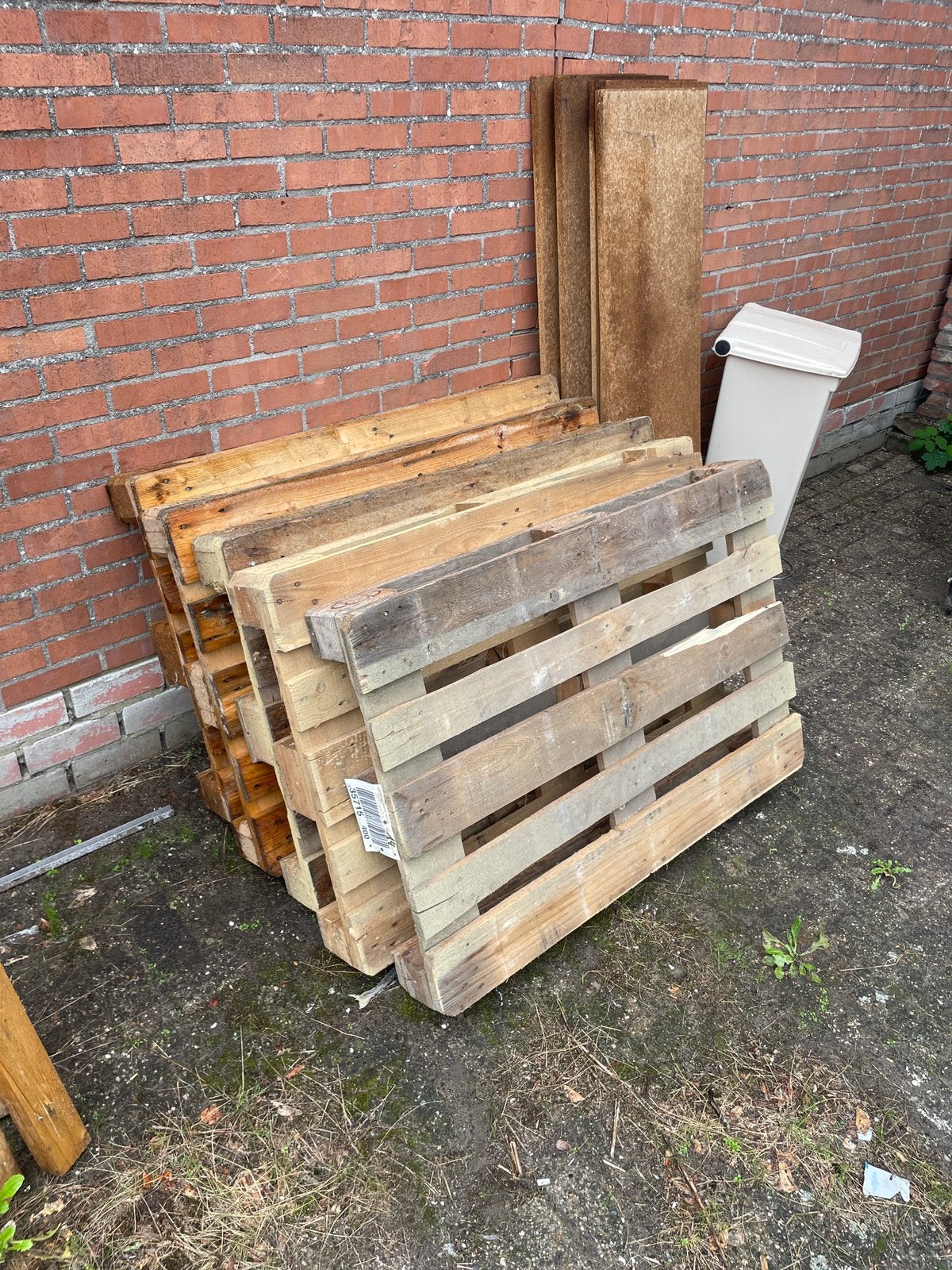 5 Europallet’s, Ophalen, 25 tot 50 mm, Zo goed als nieuw, Pallet