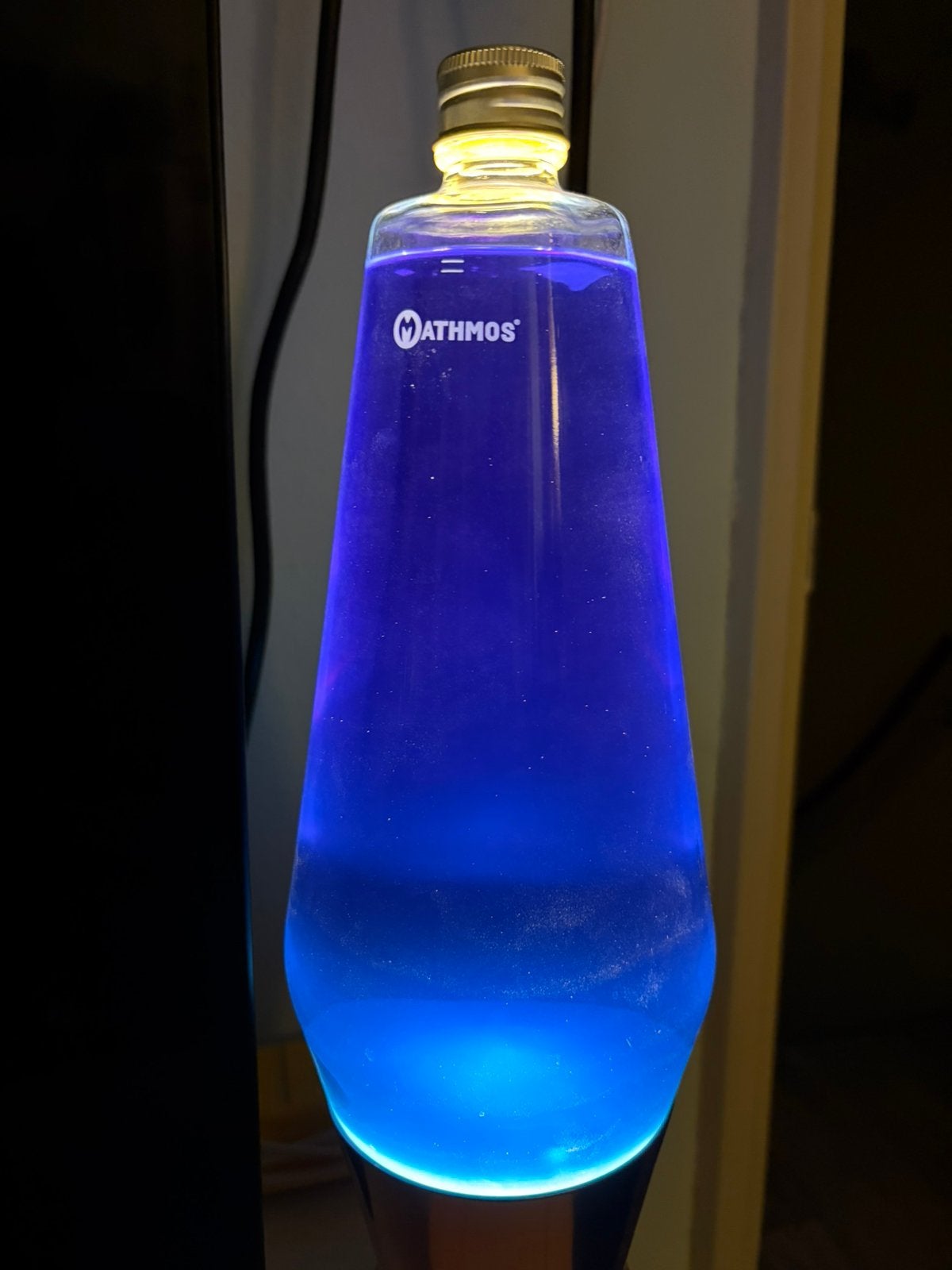 Mathmos Astro fles paars met blauwe lava, Blauw, Ophalen of Verzenden, Zo goed als nieuw