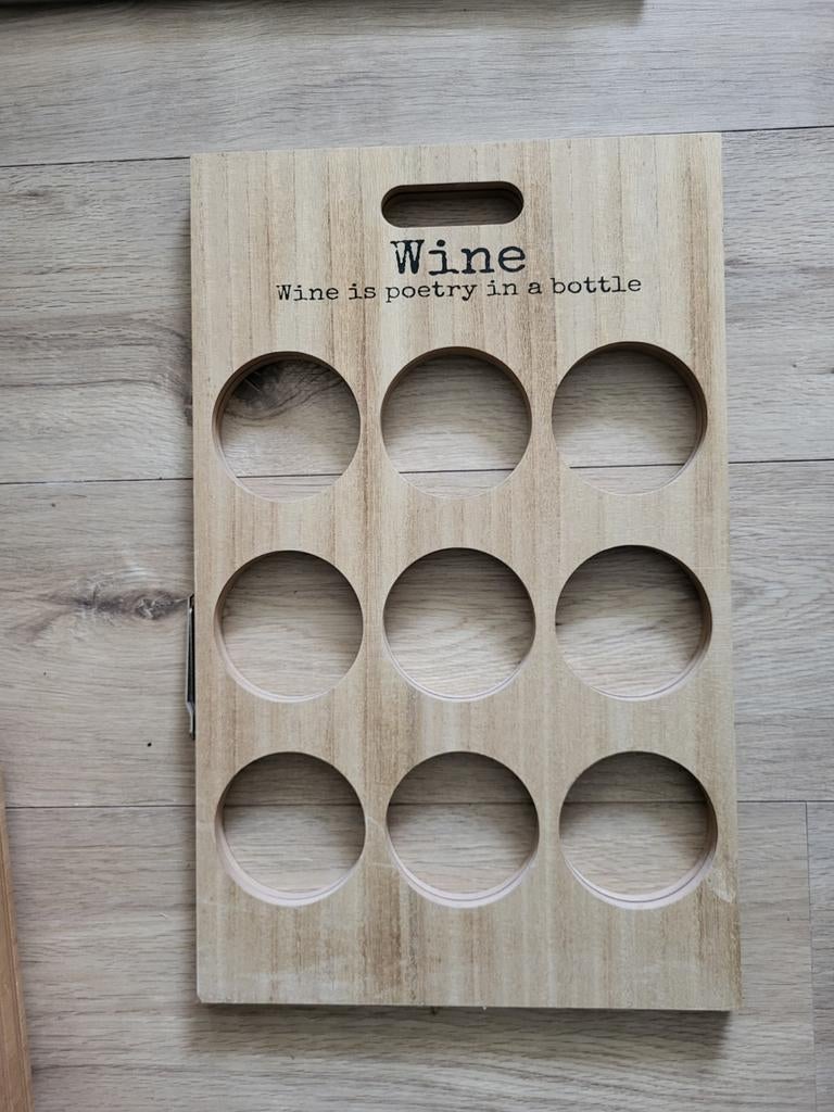 wijnrek voor 9 flessen, Ophalen of Verzenden, Metaal, Minder dan 50 cm
