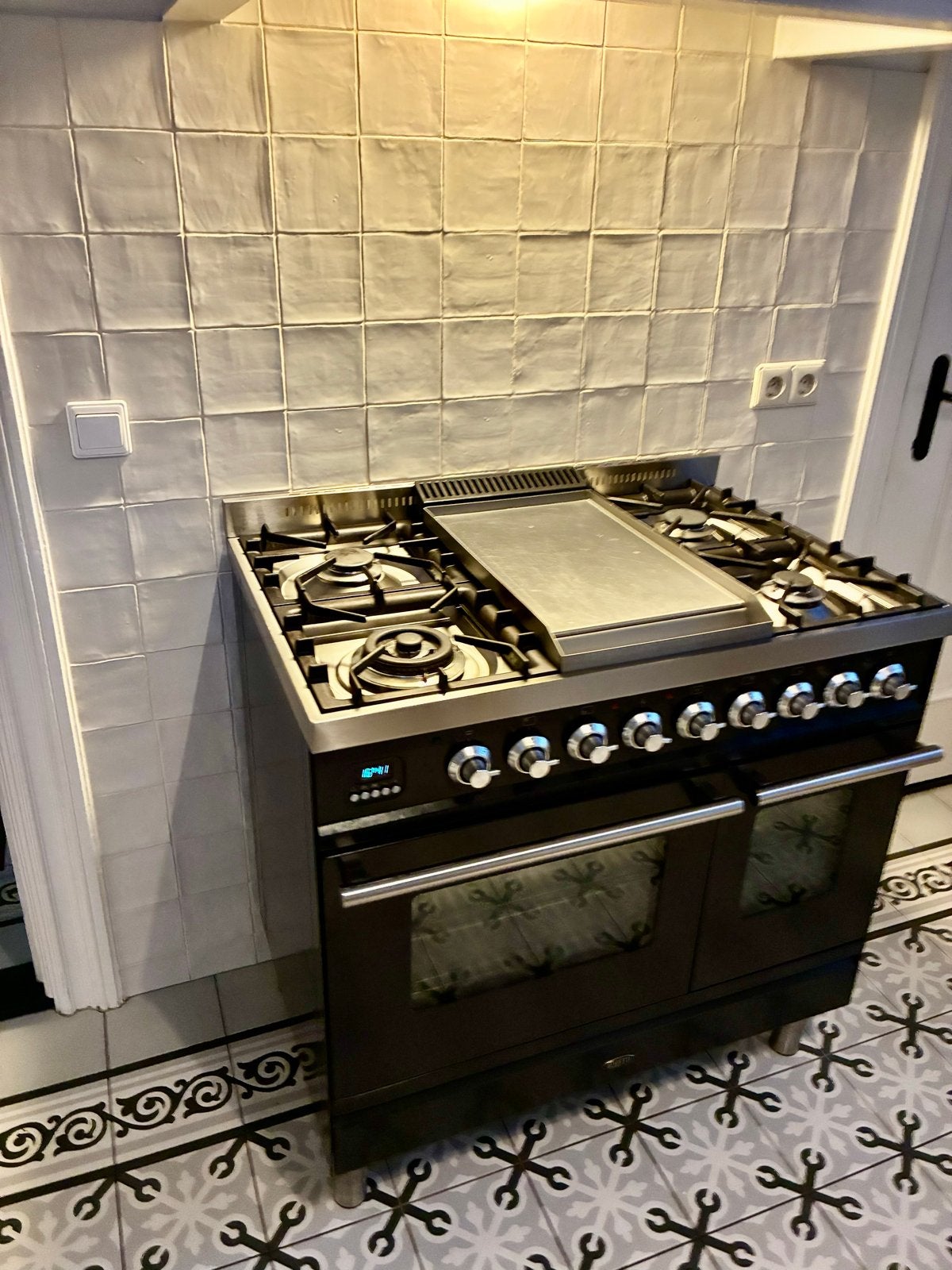 Boretti Gasfornuis met Dubbele Oven - 1 oven werkt niet, Ophalen, Gebruikt, 60 cm of meer, Grill