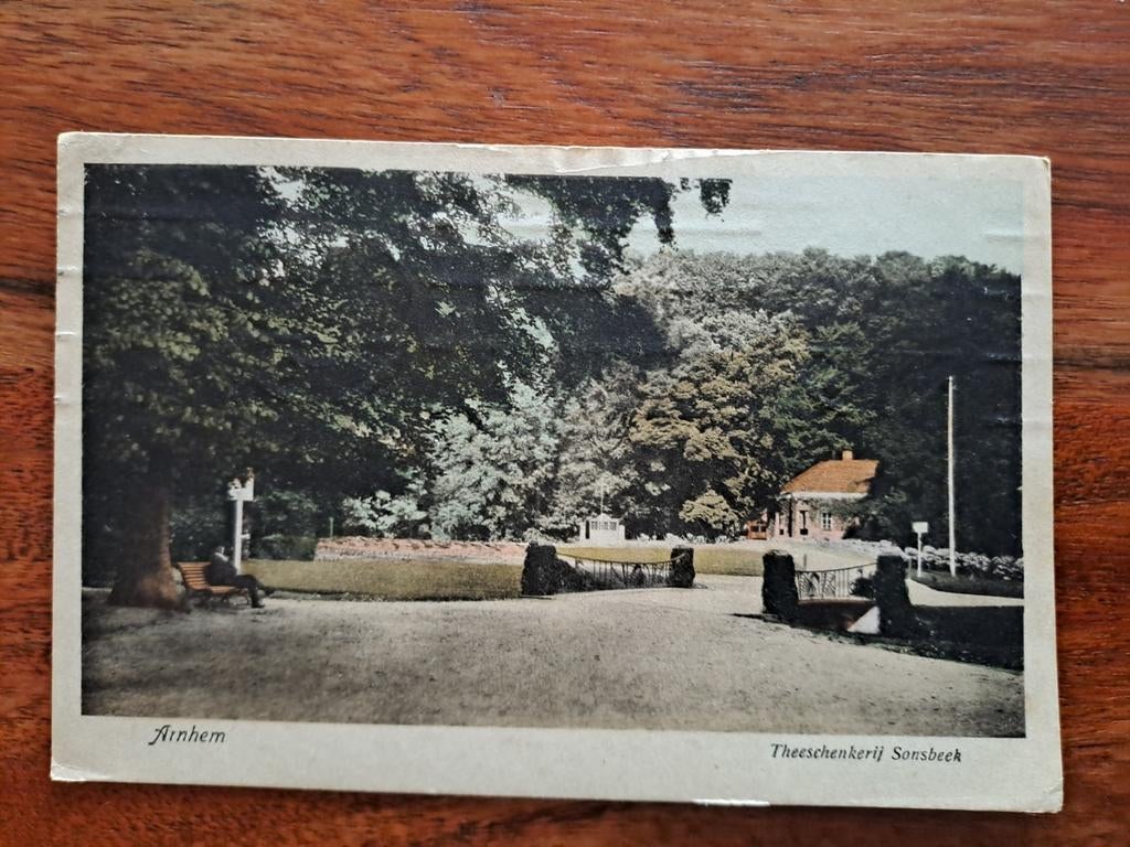 Arnhem,  Theeschenkerij, gelopen, Ophalen of Verzenden, Voor 1920, Gelderland