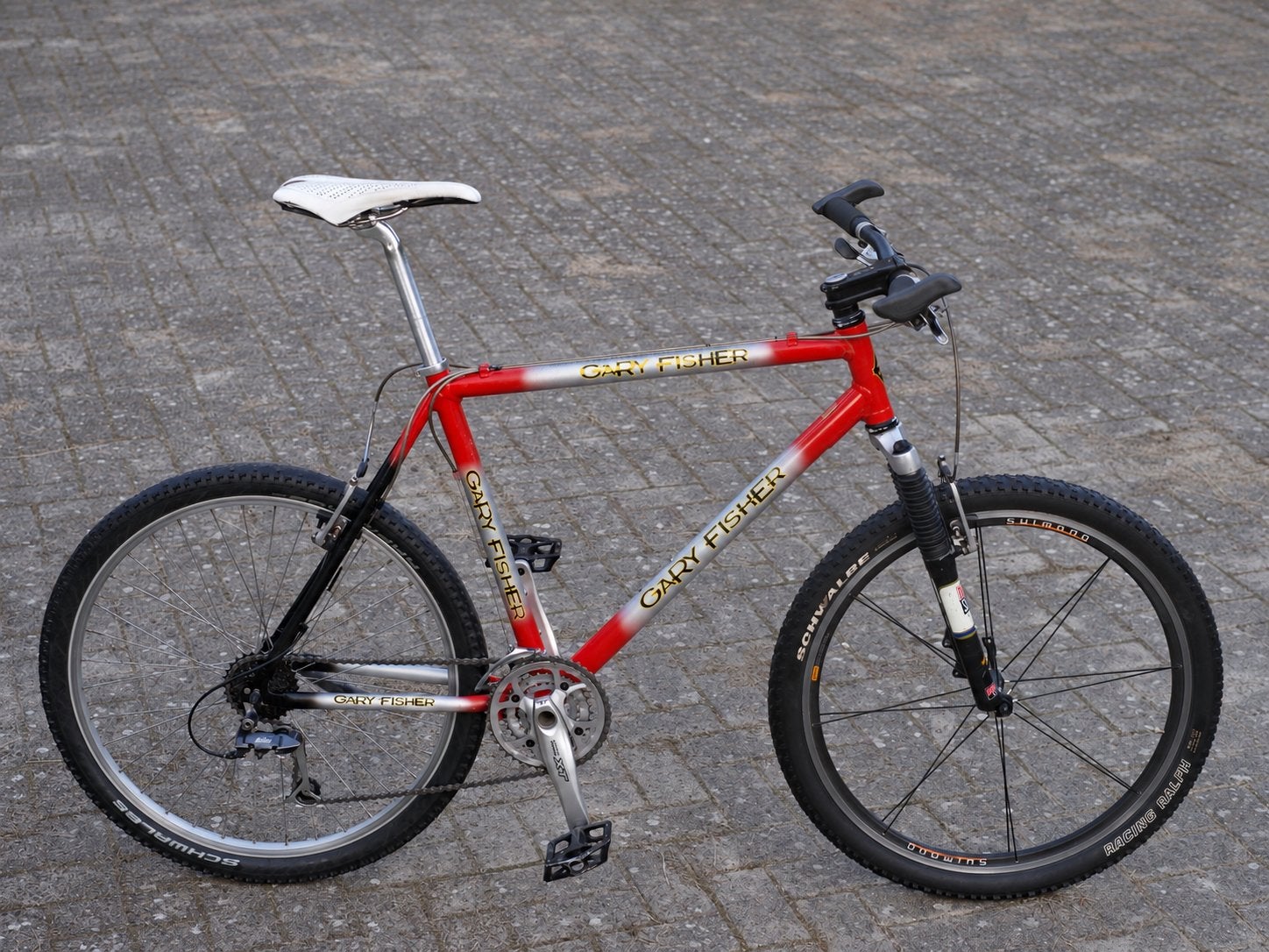 Klassieke Gary Fisher MTB met Shimano Deore XT, Fietsen en Brommers, Gebruikt, Hardtail, Velgrem, 53 tot 57 cm