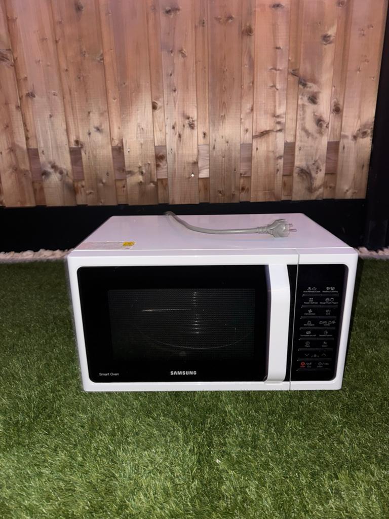 Samsung MC28H5015AW/EF Combimagnetron - Wit, Combimagnetron, Gebruikt, Grill, Ophalen of Verzenden