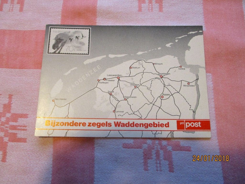 Postzegels Nederland kaveltje waddengebied 1982, Postzegels en Munten, Ophalen of Verzenden, Na 1940, Gestempeld