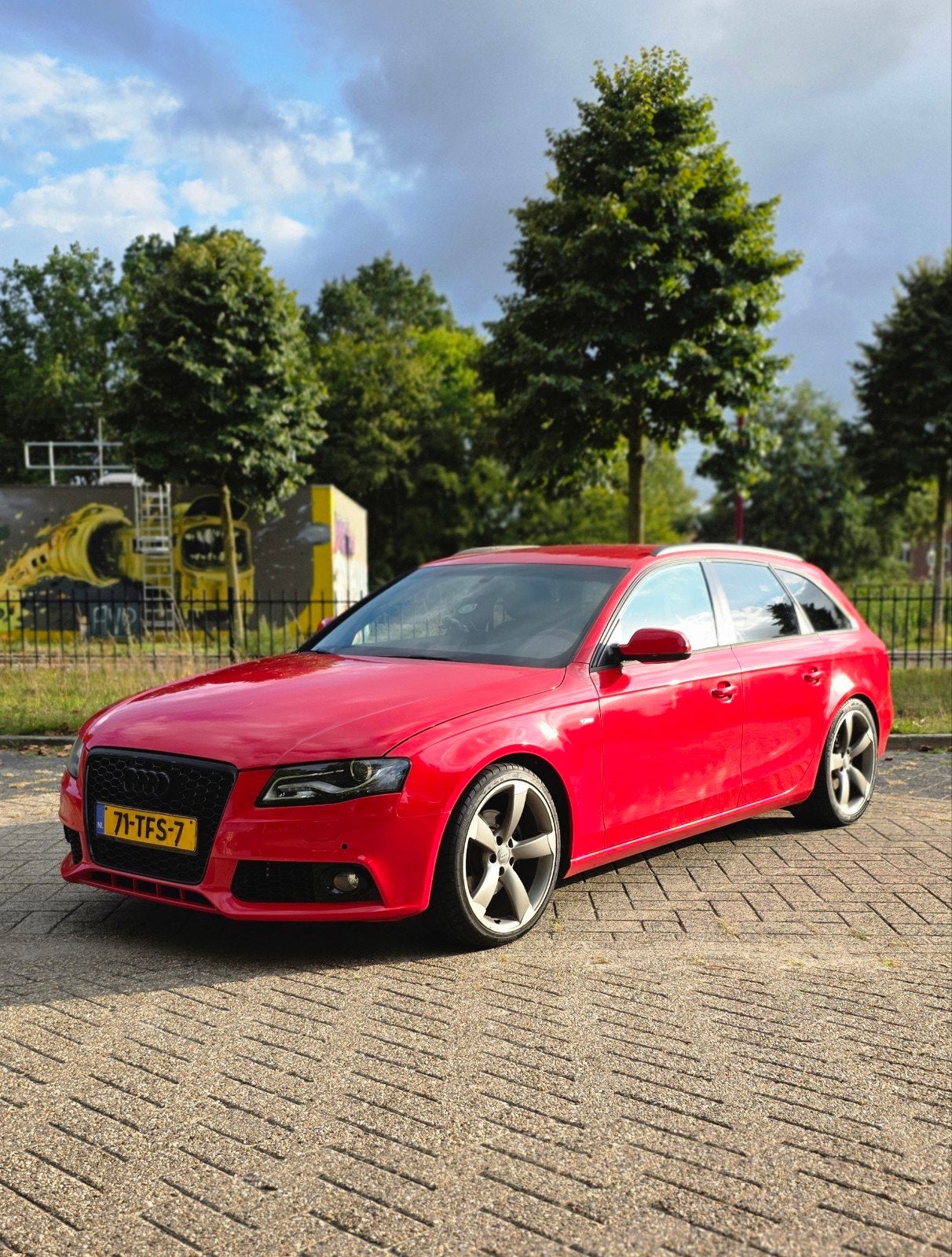 Audi A4 1.8 Tfsi S-line Avant 2012 Rood, Auto's, Audi, Zwart, 4 cilinders, Stationwagon, Handgeschakeld