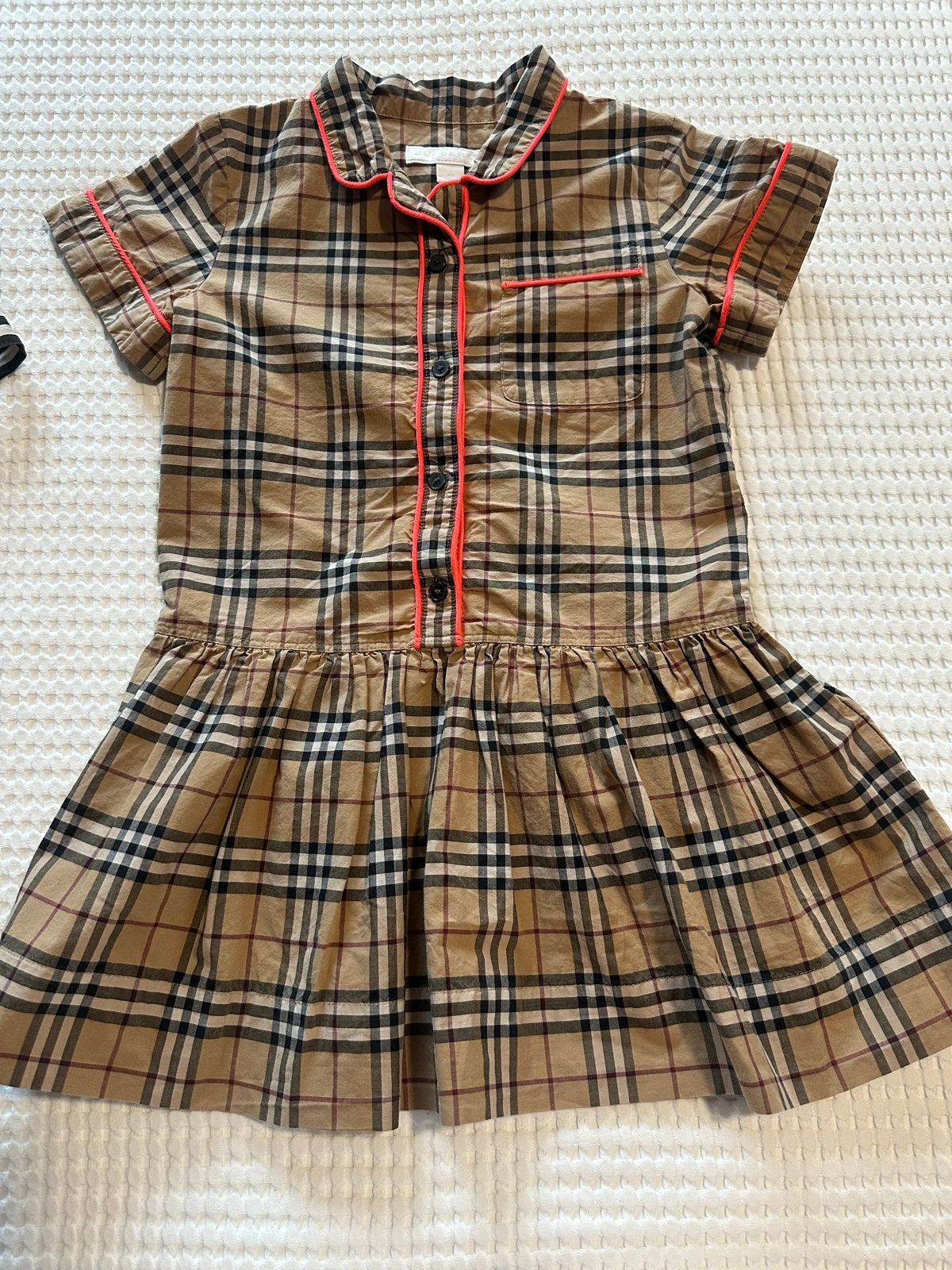 Burberry jurk maat 110, Ophalen of Verzenden, Zo goed als nieuw, Meisje, Jurk of Rok