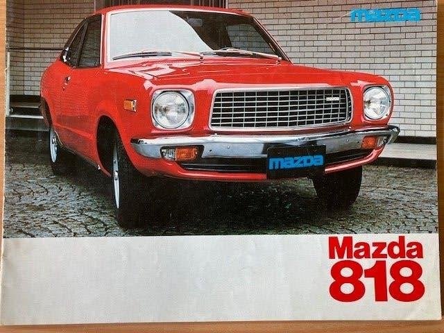Mazda 818 brochure uit 1978 - NL, Gelezen, Mazda, Ophalen of Verzenden, Mazda