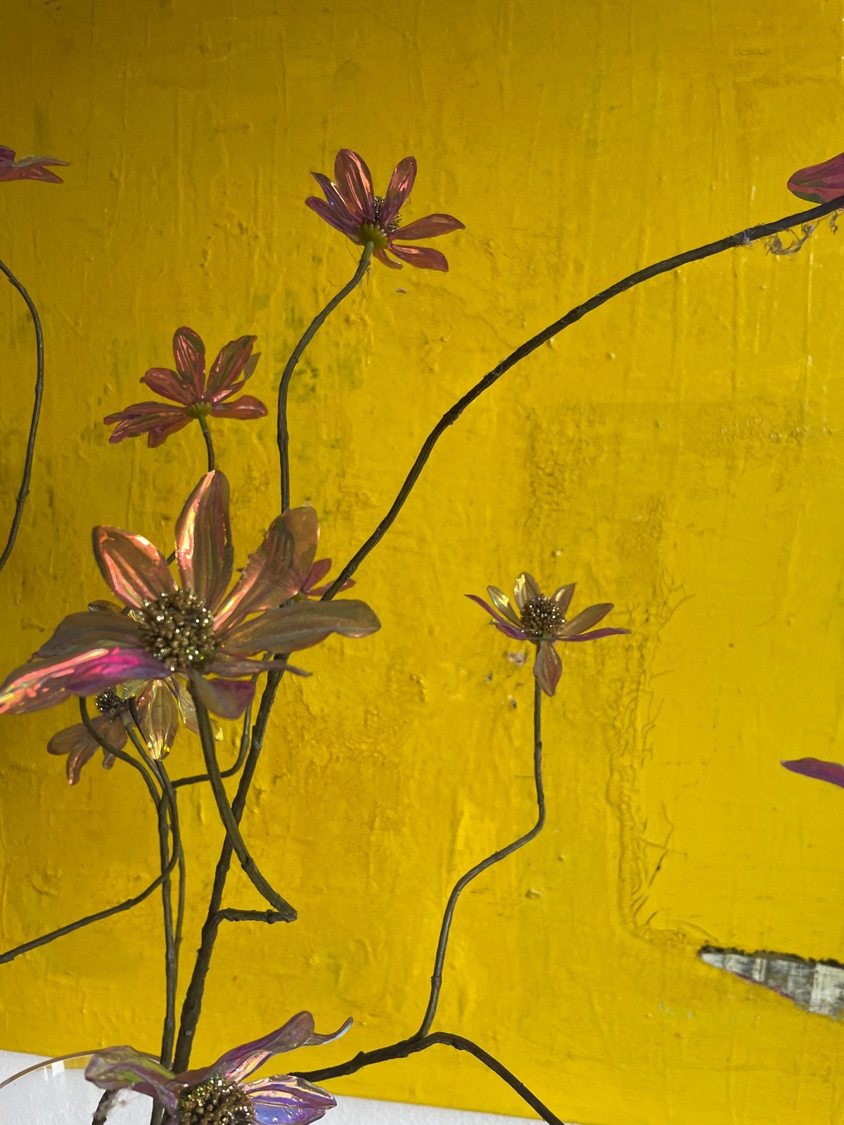 Silk-ka kunstbloemen, iriserend, voor een uniek boeket, Ophalen, Binnen, Gebruikt, Kunststof