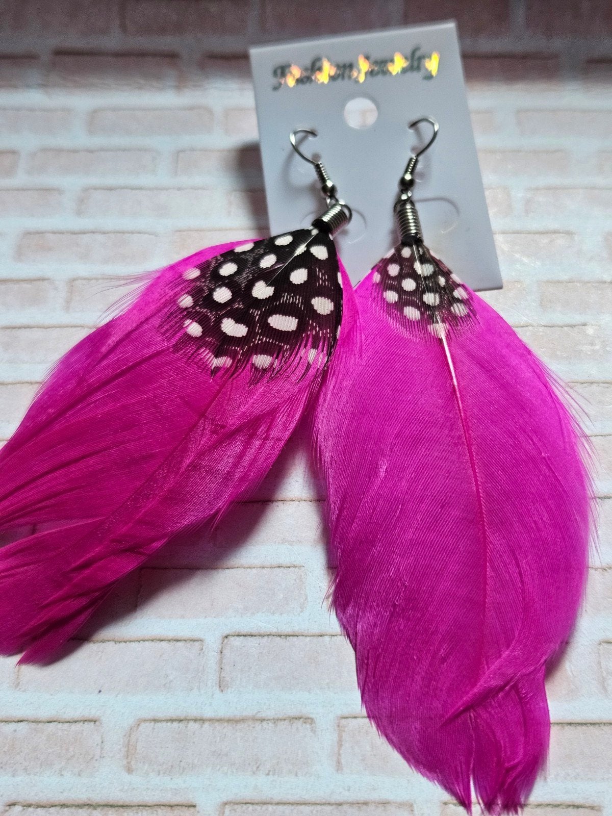 Opvallende Roze Veer Oorbellen - Lichtgewicht & Stijlvol, Overige materialen, Hangers, Nieuw, Ophalen of Verzenden