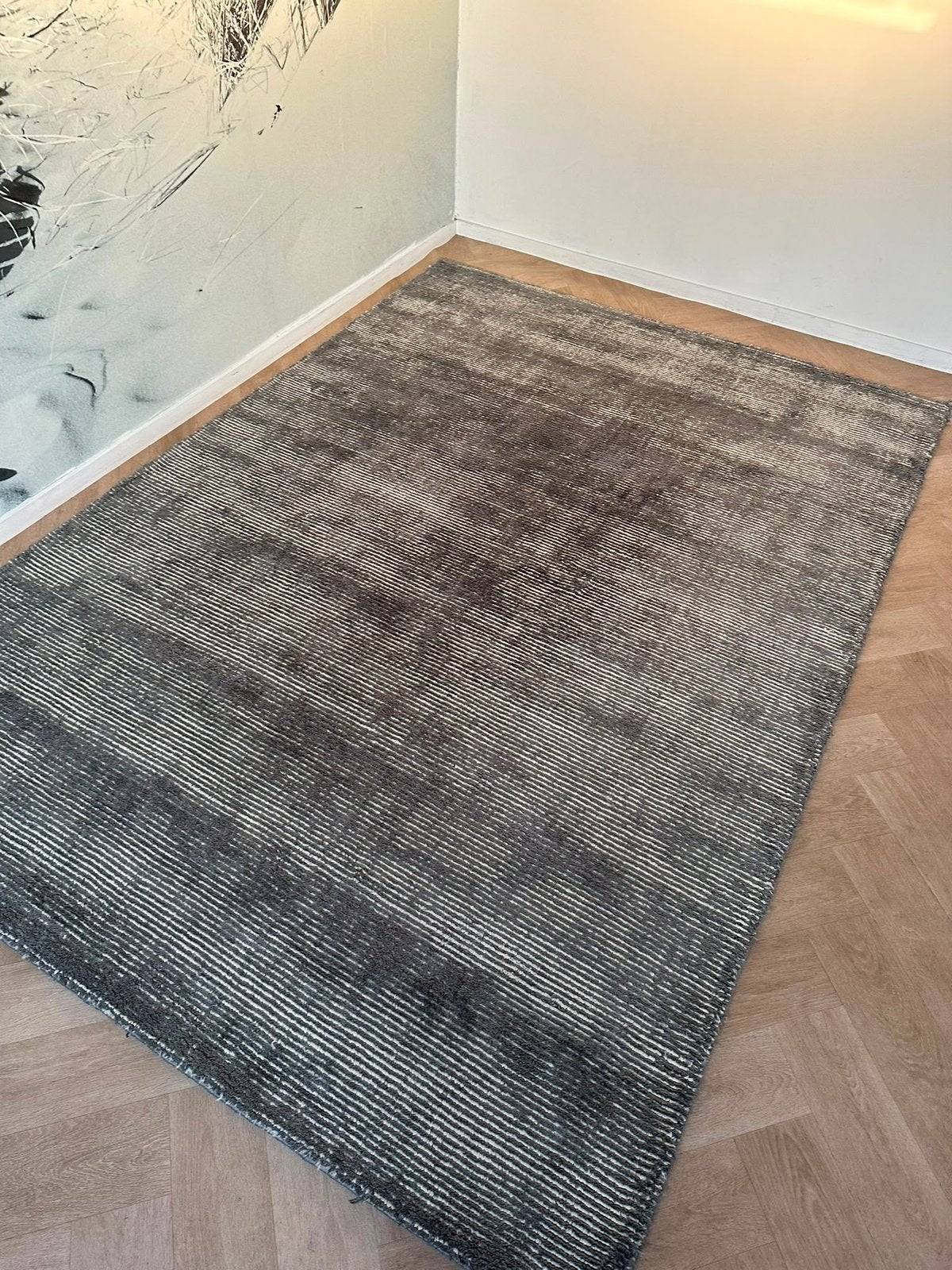 Brinker vloerkleed Aldo antra wol polyester 170x230, 150 tot 200 cm, Ophalen of Verzenden, Rechthoekig, Nieuw