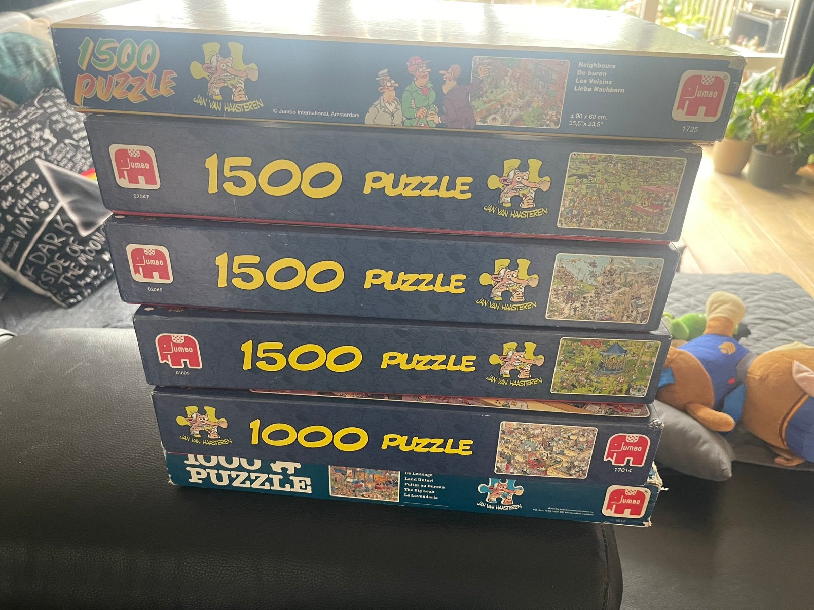Jan van Haasteren puzzels, Ophalen, 500 t/m 1500 stukjes, Zo goed als nieuw