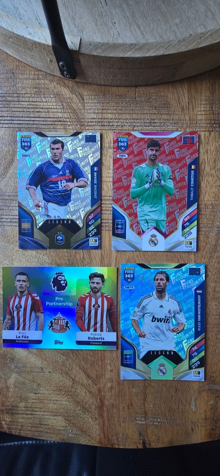 FIFA 365 Voetbalplaatjes - Zinedine Zidane, Courtou Van Nis, Verzamelen, Ophalen of Verzenden, Zo goed als nieuw, Buitenlandse clubs