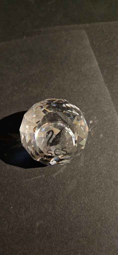 Swarovski SCPPMNR3 - Presse papier Zwaan zwart, Verzamelen, Swarovski, Ophalen of Verzenden, Zo goed als nieuw, Figuurtje
