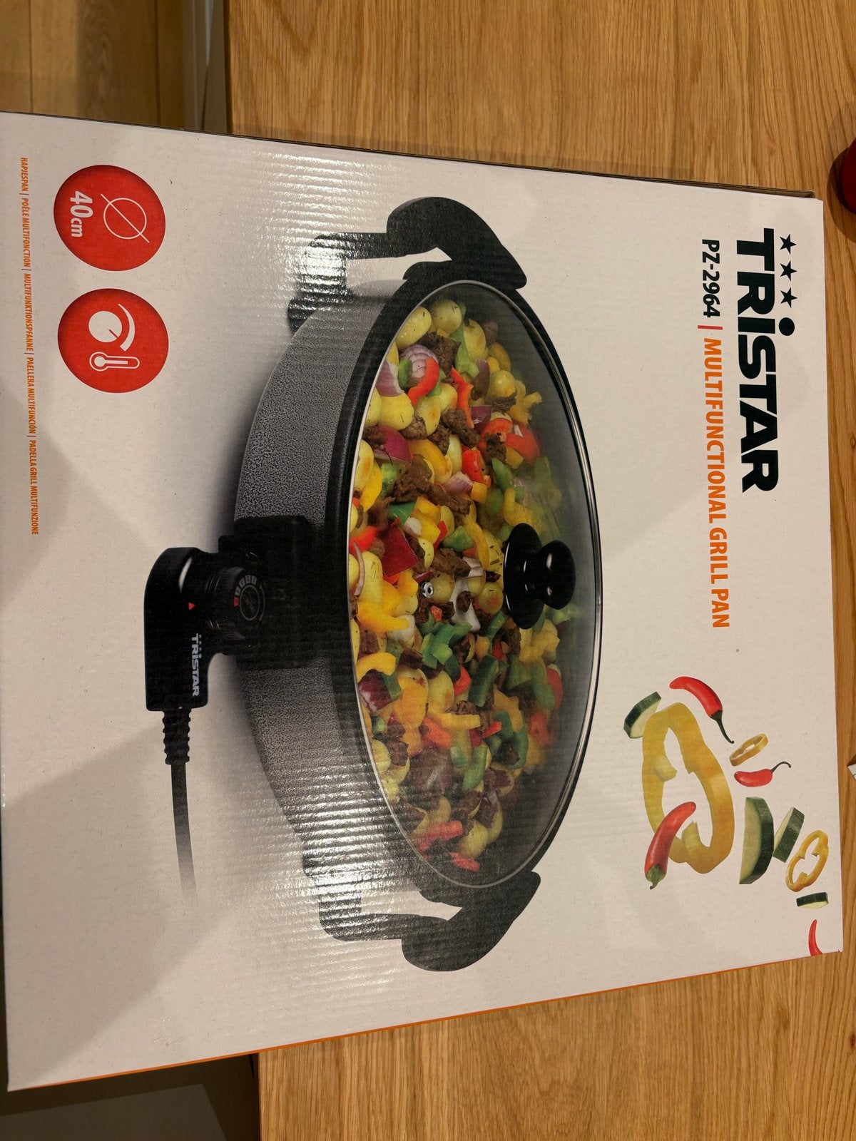 Tristar PZ-2964 Multifunctionele Grillpan 40cm 1500W, Witgoed en Apparatuur, Minder dan 85 cm, 3 kookzones of minder, Ophalen of Verzenden