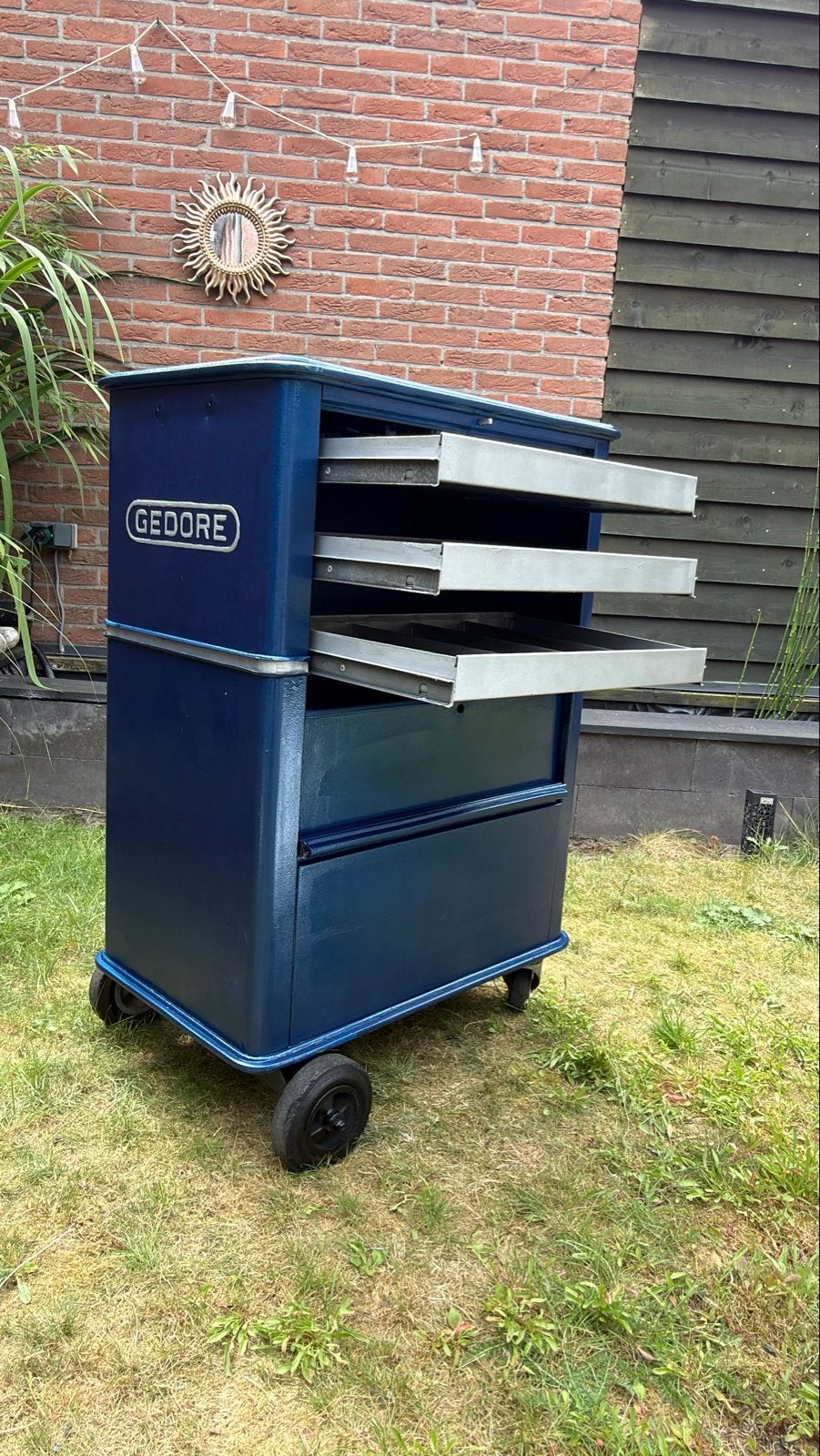 Opgeknapte Gedore Adjudant Gereedschapswagen-Tools for Life!, Doe-het-zelf en Verbouw, Ophalen, Gebruikt, Gereedschapsopslag, Gedore