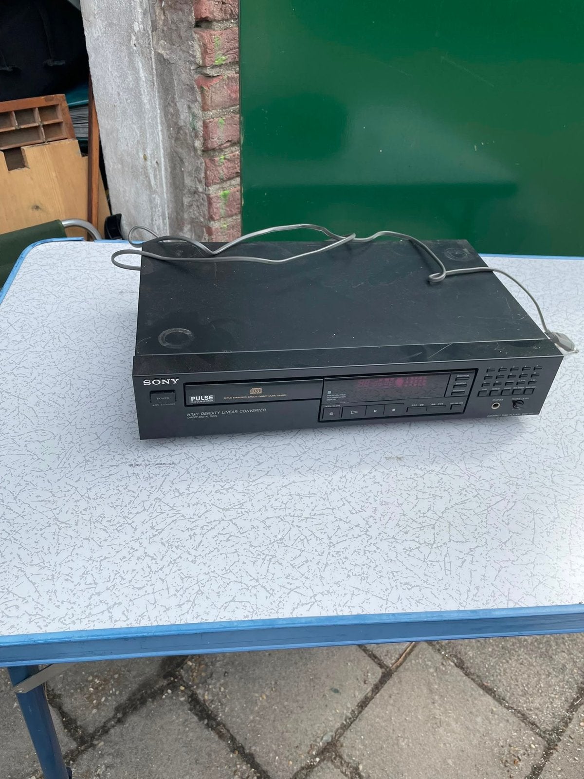 Sony CDP-407 CD-speler en Sony TC-K500 Cassettedeck, Audio, Tv en Foto, Cd-spelers, Ophalen, Gebruikt, Sony