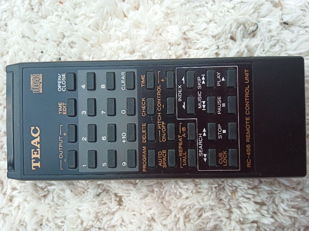 TEAC RC-456 Originele Afstandsbediening, Ophalen of Verzenden, Zo goed als nieuw, Origineel