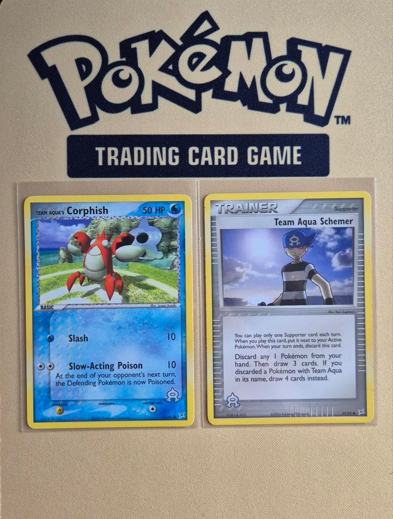EX Team Magma vs Team Aqua Pokémon kaarten (2004), Verzenden, Gebruikt, Meerdere kaarten