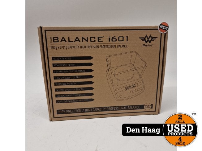MyWeigh iBalance i601 Tafel weegschaal (600g x 0,01g) |  Nie, Flex Ltd., Zo goed als nieuw, https://flex.com/contact-us, Nobelstraat 10, 5807 GA Oostrum LB, Limburg, Nederland