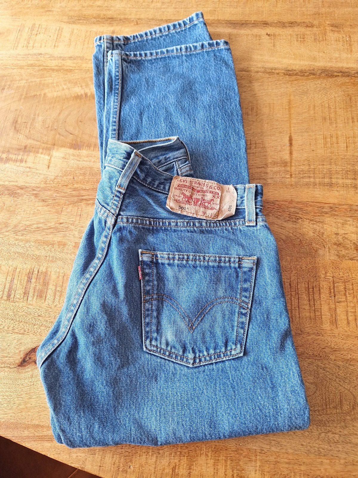 Levi's Spijkerbroek  501    W30    L30 - In prima staat, Kleding | Heren, Levi's, Blauw, W32 (confectie 46) of kleiner, Ophalen of Verzenden
