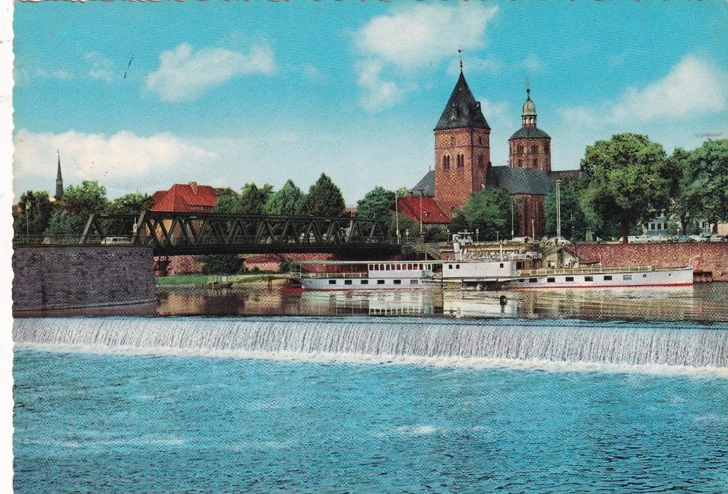 Duitsland hameln, dampferanlegestelle und munster, Verzenden, 1960 tot 1980, Gelopen, Duitsland