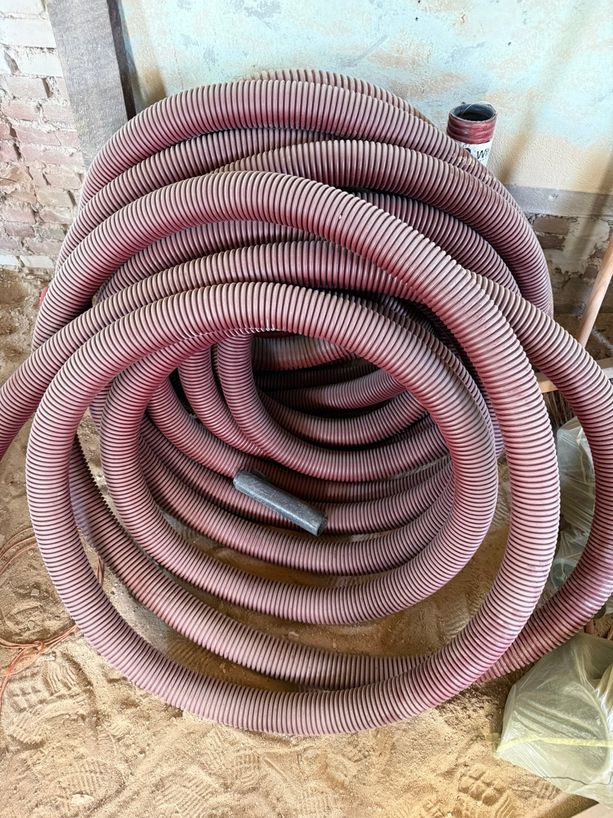 Mantelbuis 75 mm +/- 30-35 meter, Ophalen, Pvc, 6 meter of meer, Overige typen