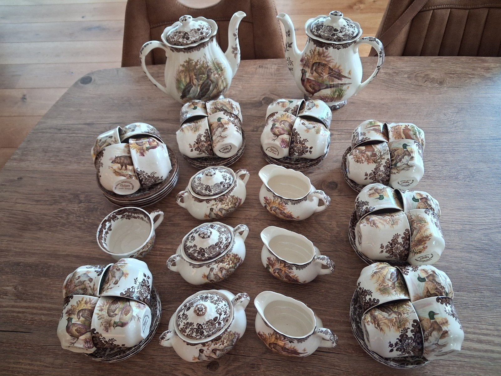 The Royal Worcester Palissy game oud Engels jachtservies, Overige merken, Ophalen of Verzenden, Zo goed als nieuw, Overige stijlen