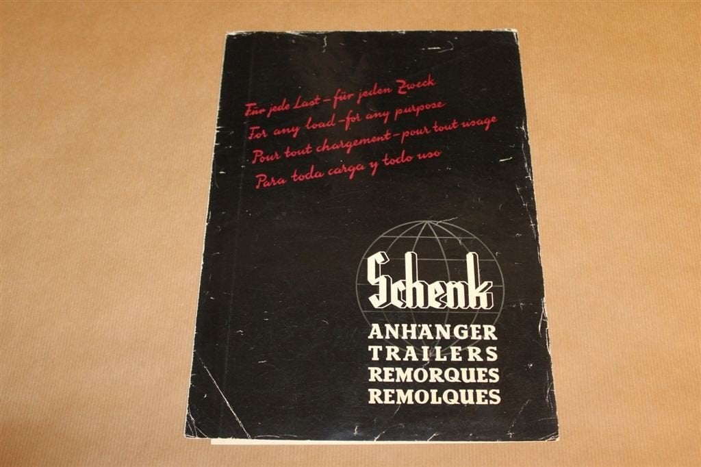 Zeldzame reclame-uitgave - Schenk trailers aanhangers 1960, Ophalen of Verzenden, Gelezen, Tractor en Landbouw