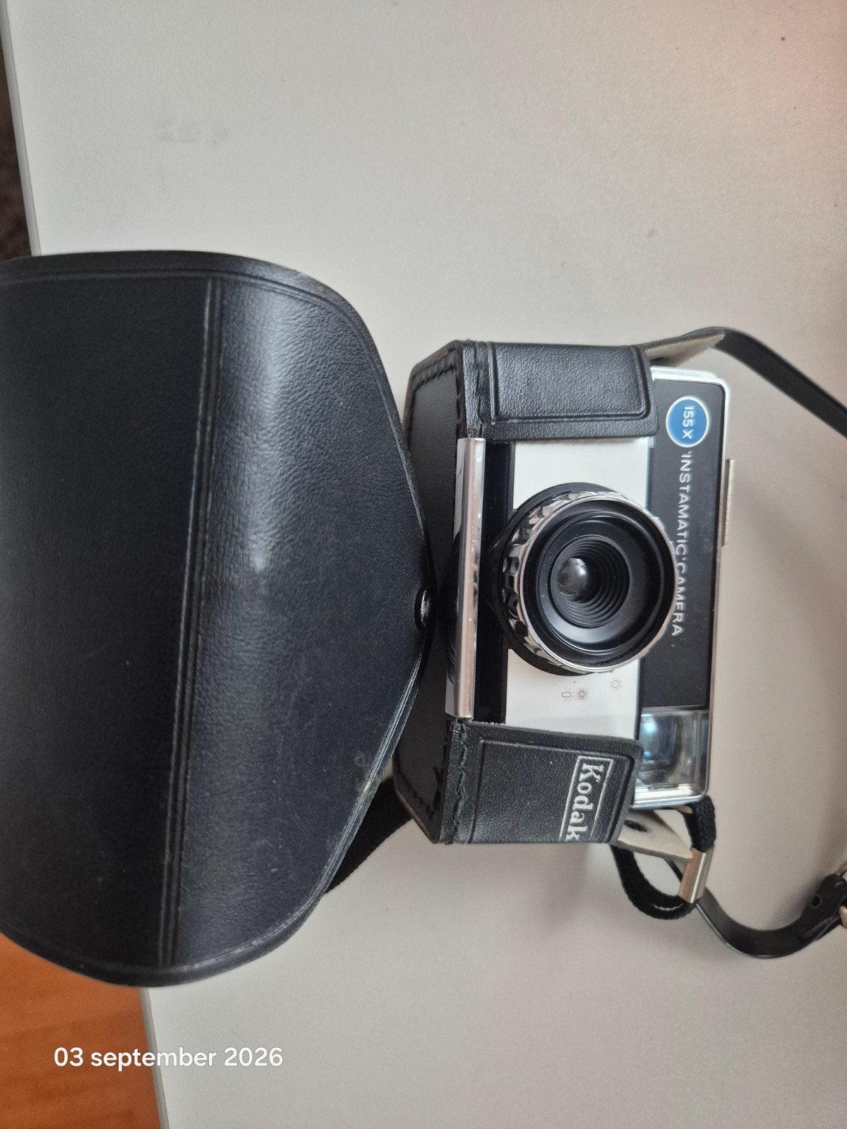 Kodak 155X Instamatic Camera met hoes, Audio, Tv en Foto, Fotocamera's Analoog, Ophalen of Verzenden, Gebruikt, Compact, Kodak