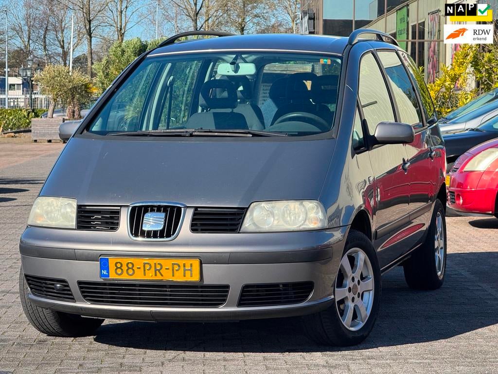Seat Alhambra 2.0 | APK 03-05-2027 | 7 Persoons | Automaat |, Auto's, Stof, Zwart, 4 cilinders, Origineel Nederlands