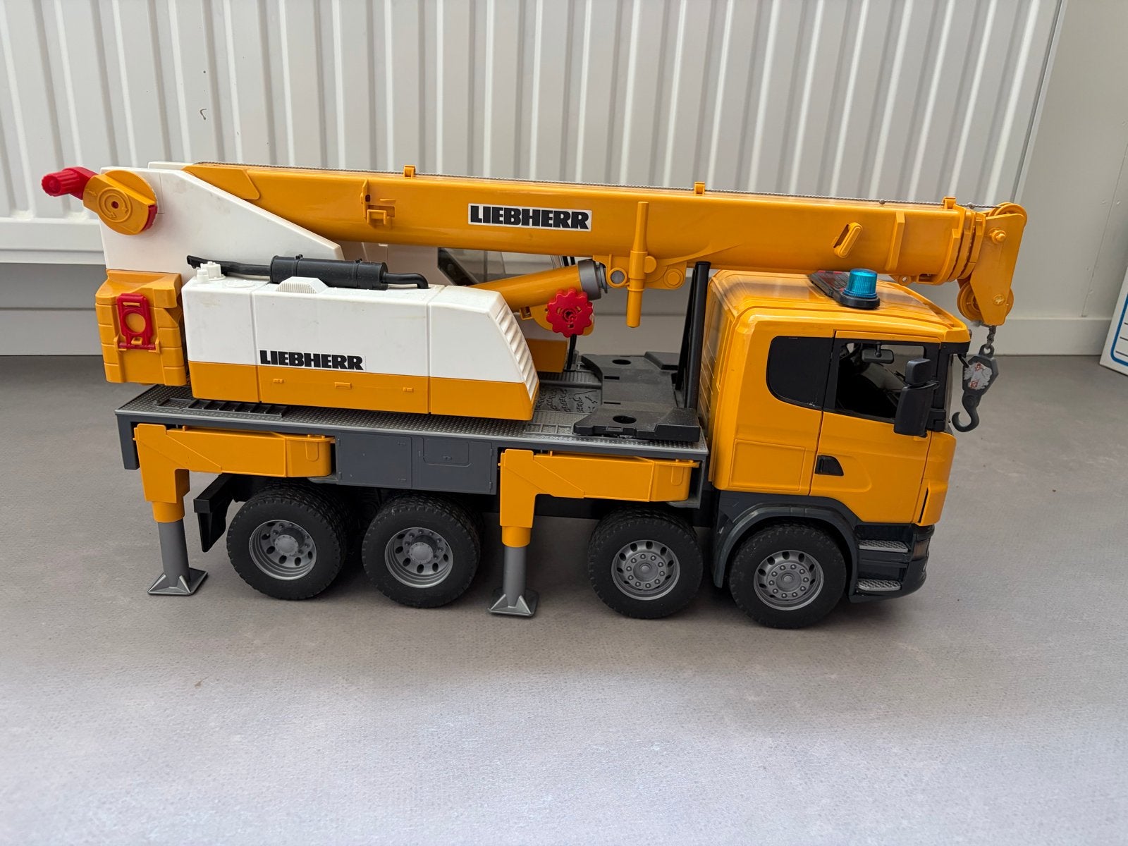 Bruder Liebherr Kraanwagen, Ophalen, Gebruikt