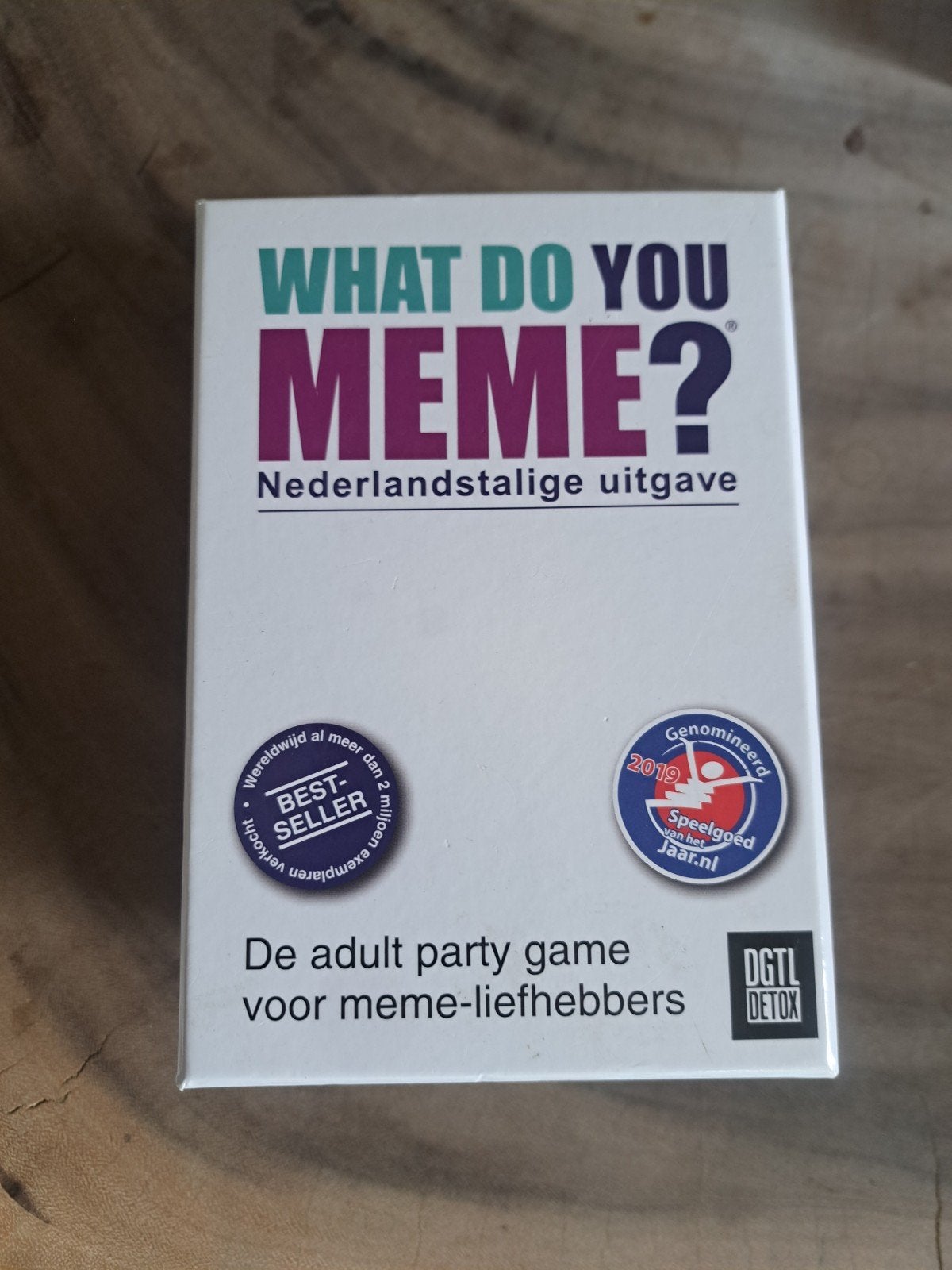What Do You Meme? - Nederlandstalige Uitgave Kaartspel, Drie of vier spelers, Ophalen of Verzenden, Gebruikt, DGTL Detox