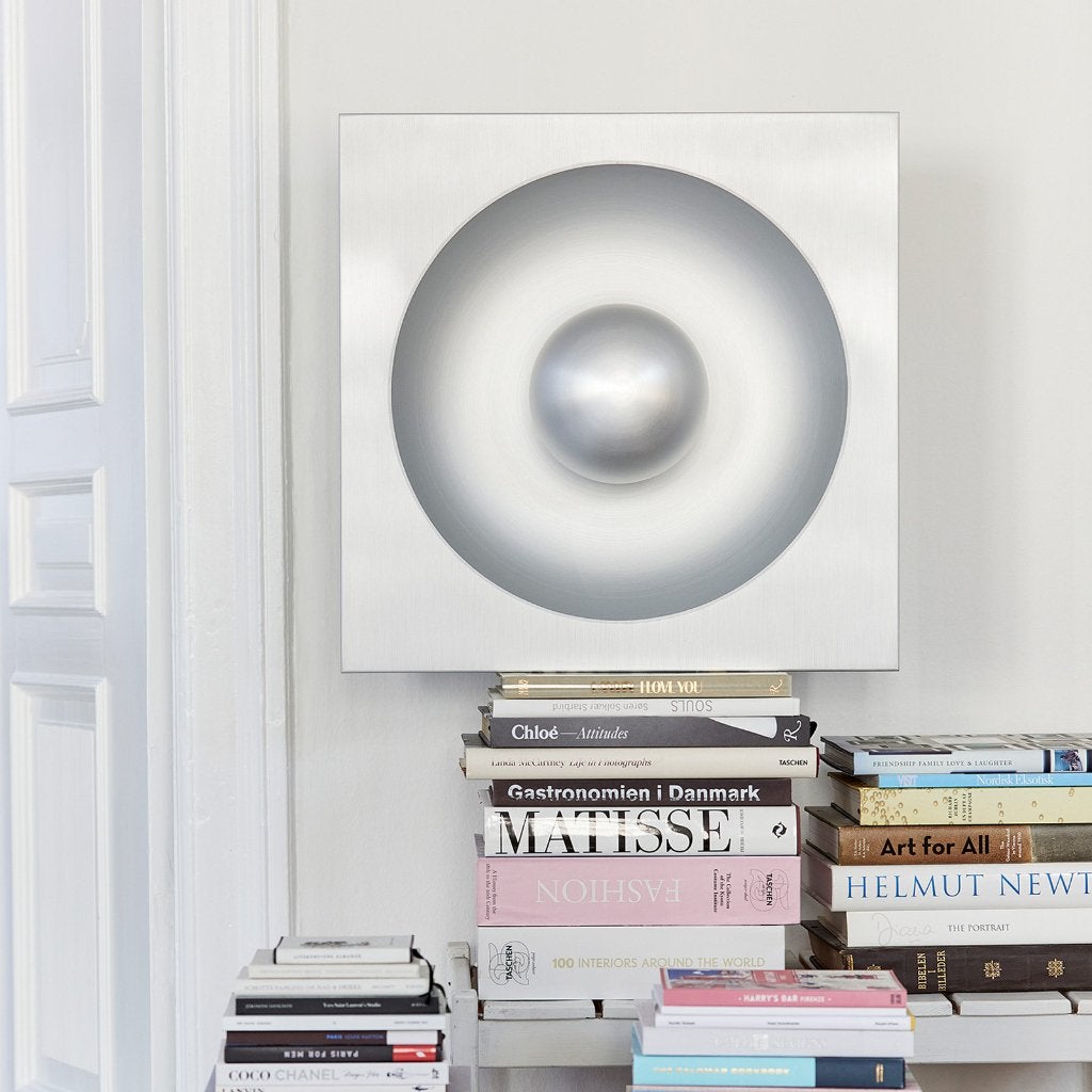 GEZOCHT: Verpan - Verner Panton spiegel lamp, Ophalen, Gebruikt, Metaal