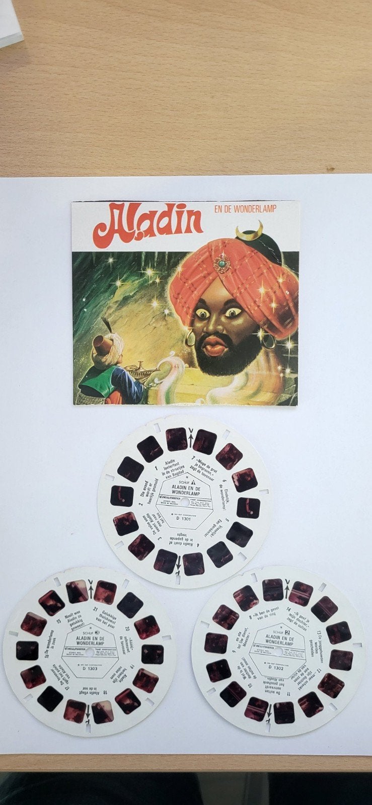 View-Master plaatjes - Aladin en de Wonderlamp, Ophalen of Verzenden, Gebruikt, Jongen of Meisje