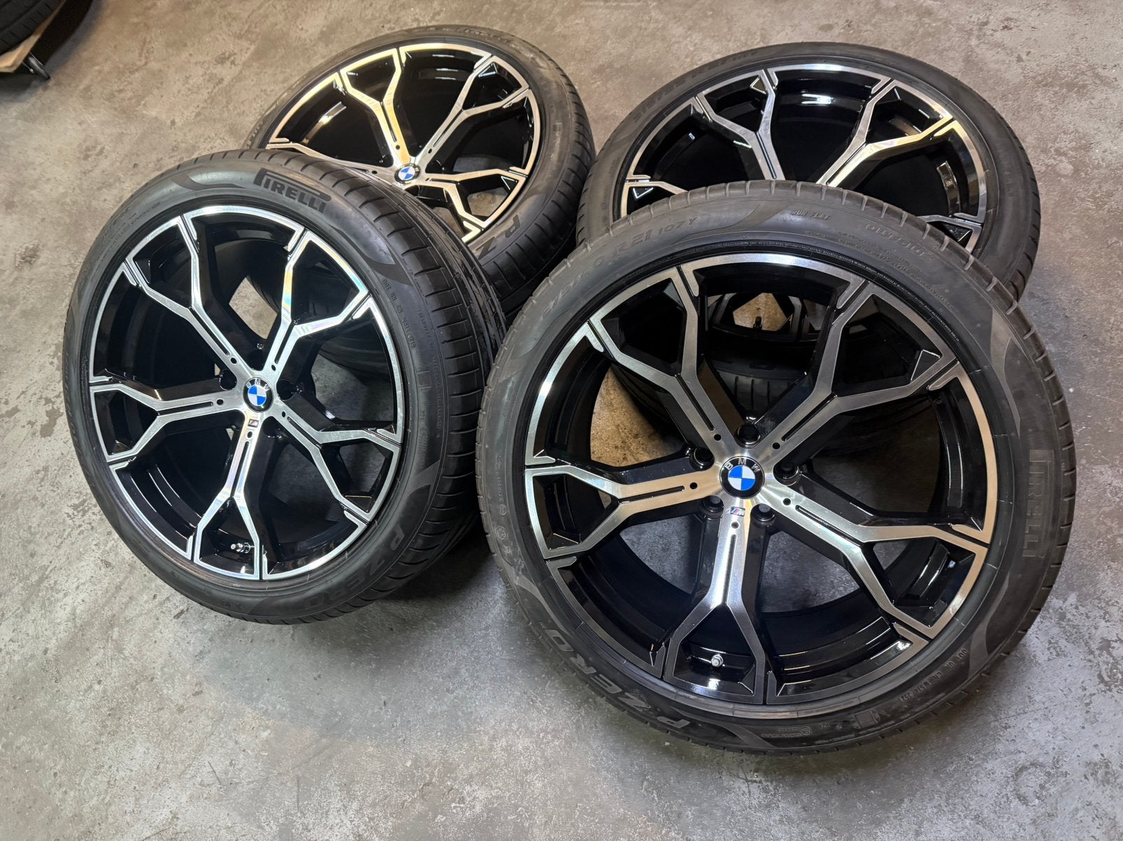✅ 21 inch Bmw X5 X6 Breedset G05 G06 Style 741M velgen 5x112, Gebruikt, Banden en Velgen, Personenwagen, Zomerbanden