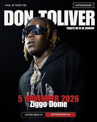 2 Staanplaats tickets Don Toliver Ziggo Dome 5 nov 2026, Twee personen