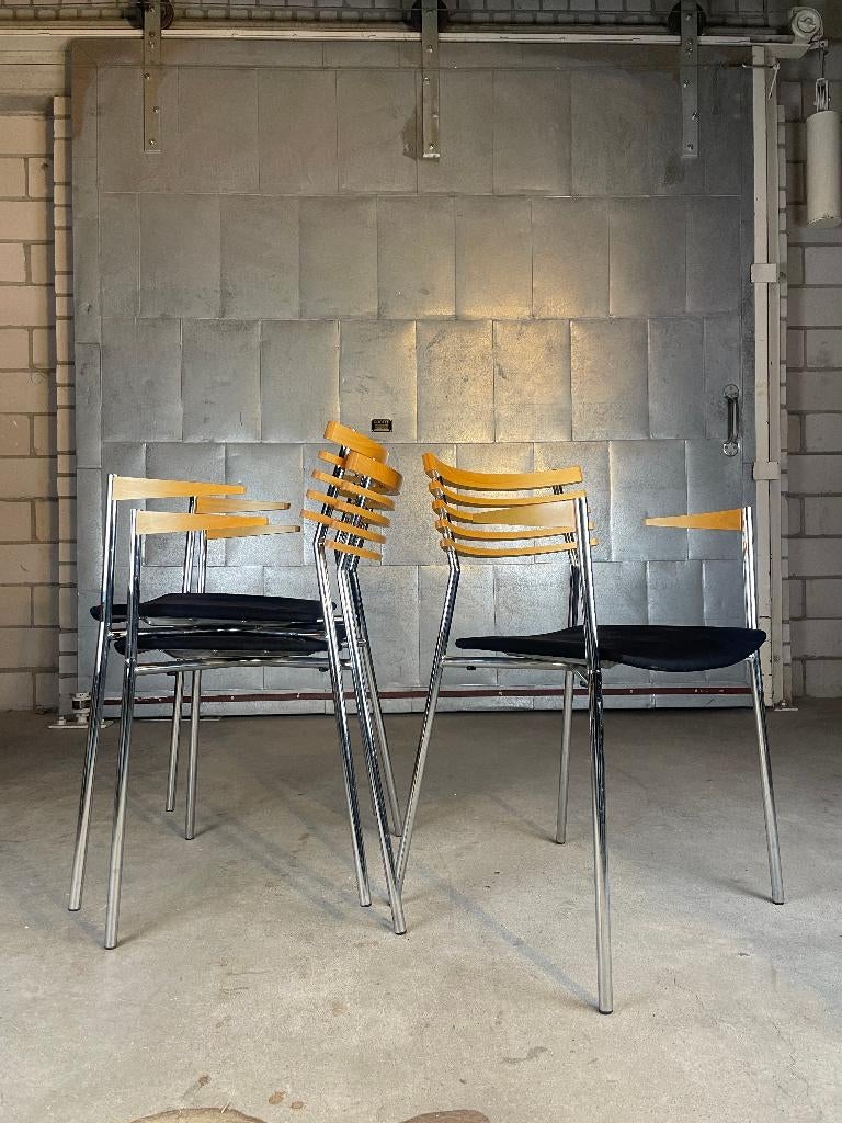 Radius chair By Thore Lassen & Soren Nielsen, Ophalen, Gebruikt, Zwart, Vintage