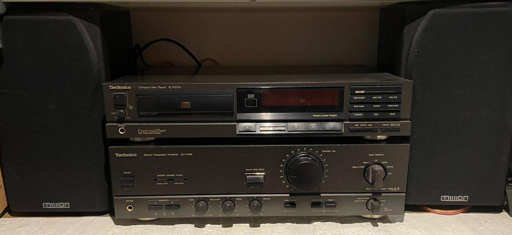 Vintage Technics Audioset: versterker/cd speler/ speakers, Gebruikt, Losse componenten, Cd-speler, Ophalen