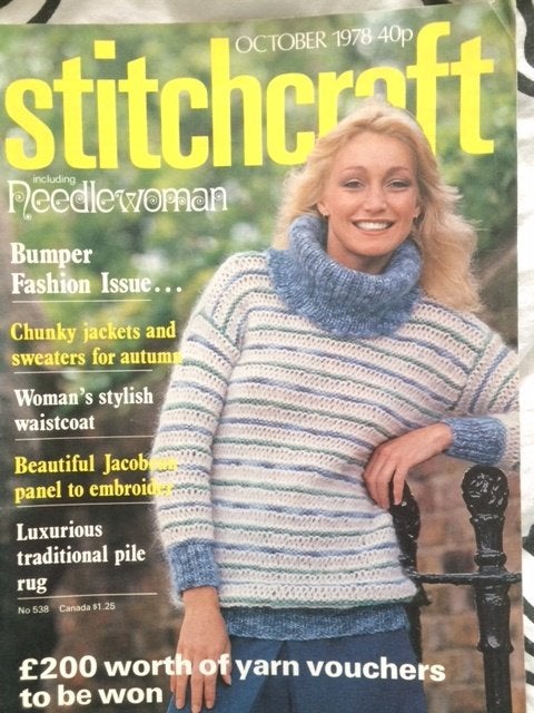 stitchcraft oktober 1978 including needlewoman, Boeken, Tijdschriften en Kranten, Ophalen of Verzenden, Gelezen, Damesbladen