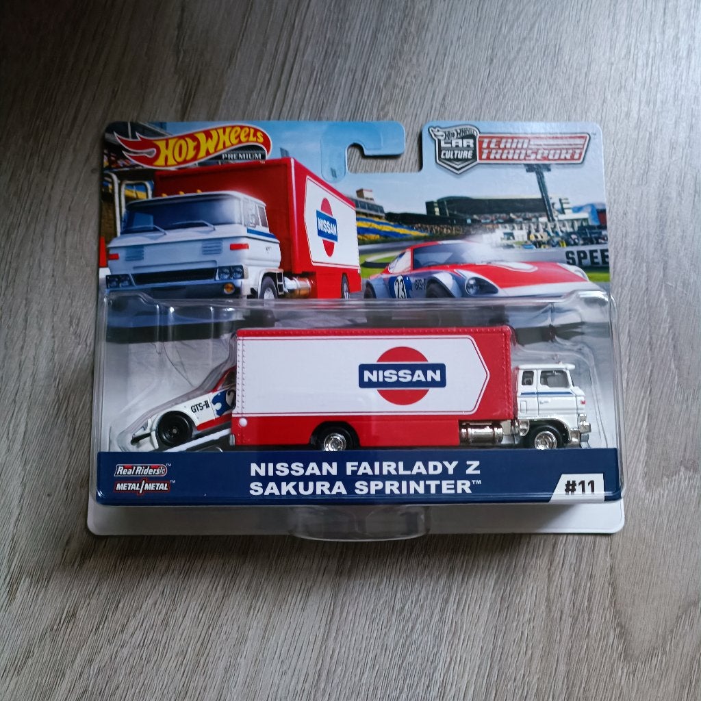 Hot wheels Team Transport 1/64 Nissan Fairlady Z sukara, Ophalen of Verzenden, Nieuw, Auto