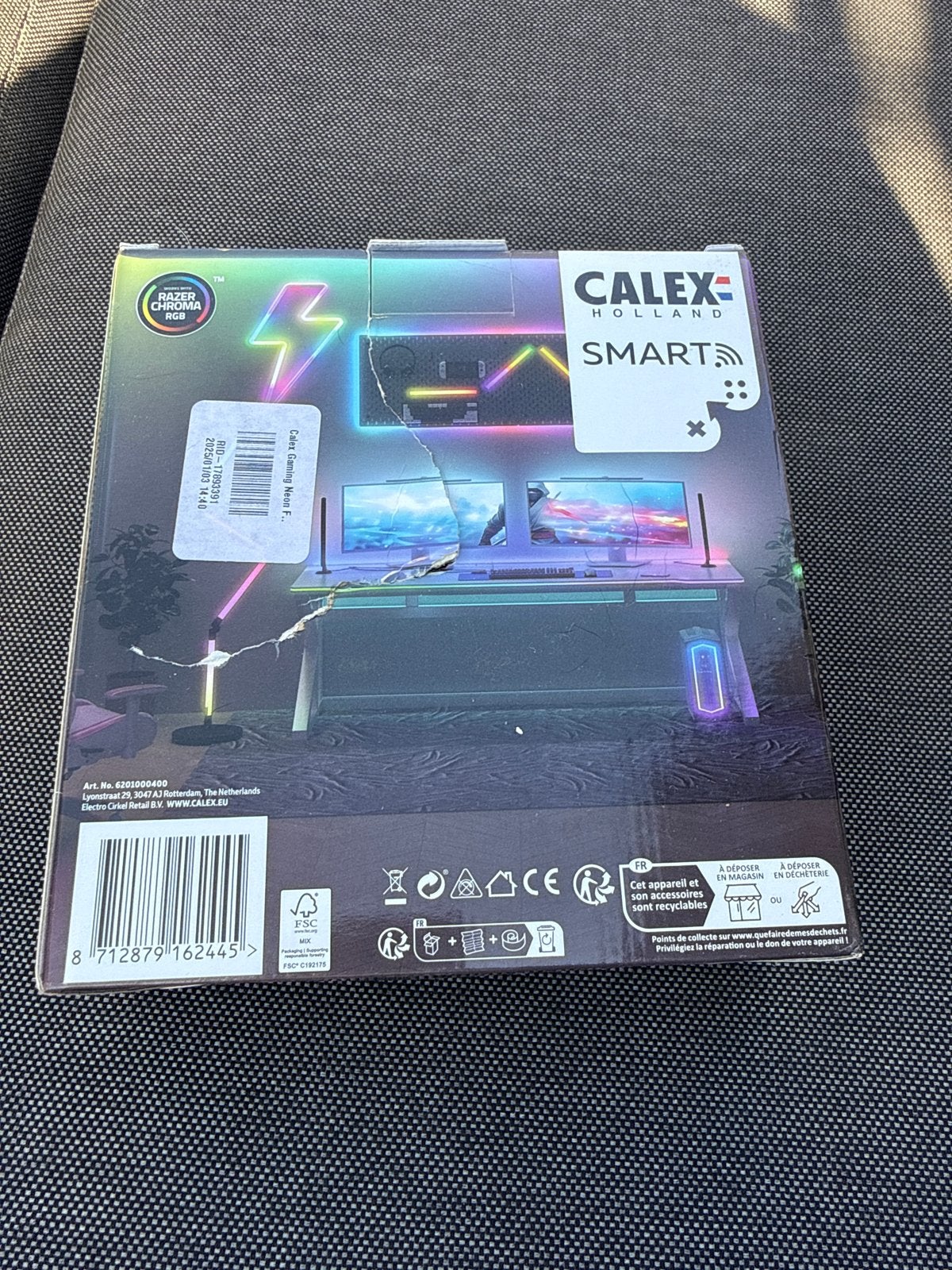 Calex Smart Flexible Neon LED Strip RGBIC - 2 meter, Met afstandsbediening, Meerkleurig, Nieuw, Calex