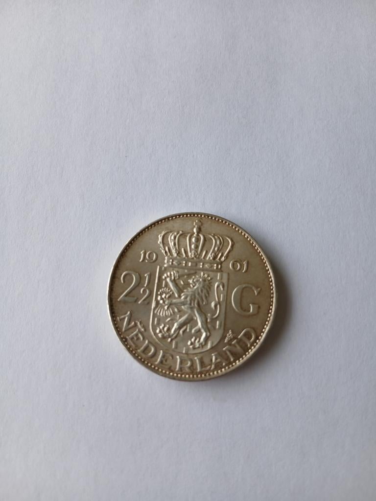 Zilver rijksdaalder 1961 Koningin Juliana tweeënhalve gulden, Postzegels en Munten, Ophalen, Koningin Juliana, Zilver, Losse munt