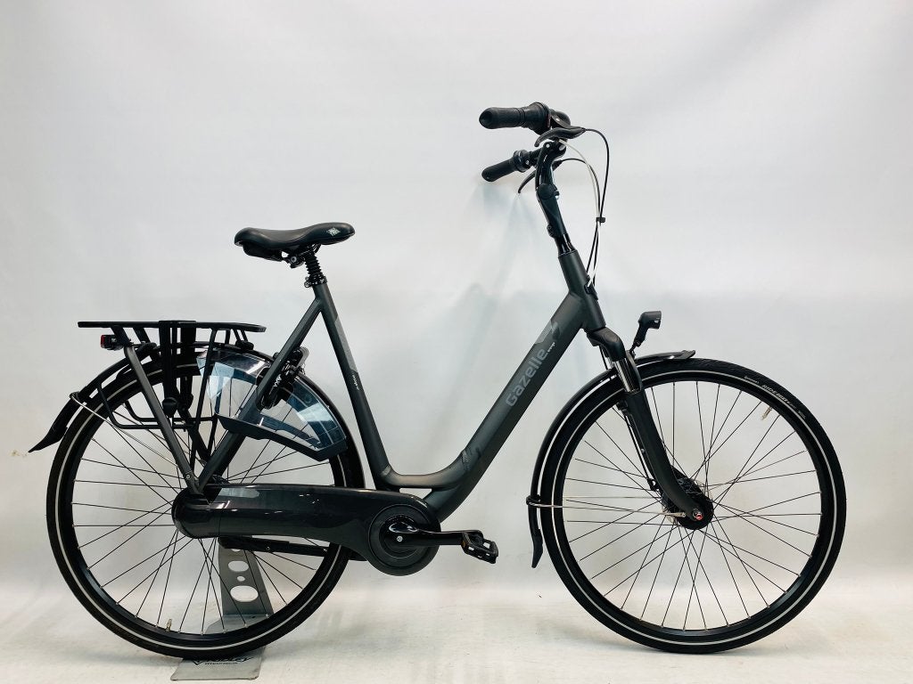 GAZELLE OrangeC7+ damesfiets XL-61cm – Antraciet – DEMO, Versnellingen, Zo goed als nieuw, Gazelle, 56 cm of meer