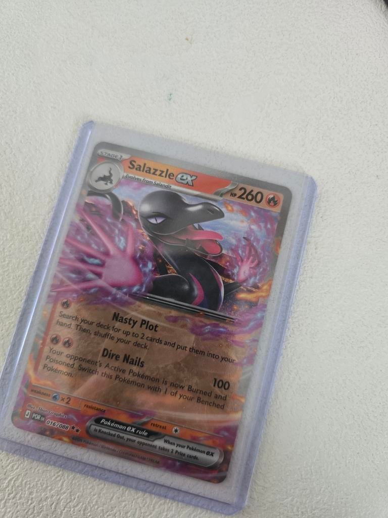 Salazzle EX Pokémon Kaart - Zo goed als nieuw, Ophalen of Verzenden, Zo goed als nieuw, Losse kaart